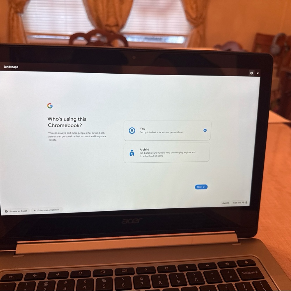 Acer Chromebook - Sleek Silver and Black